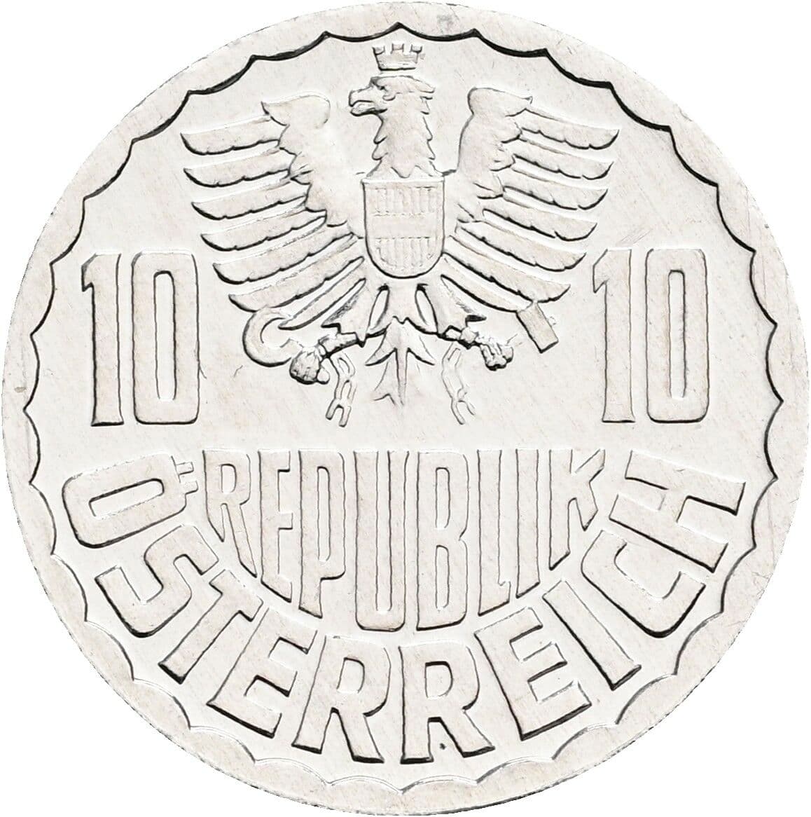 10 Groschen 1974 – Rückseite