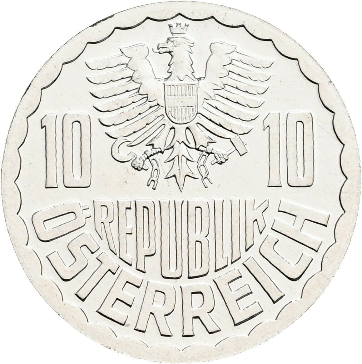 10 Groschen 1990 – Rückseite