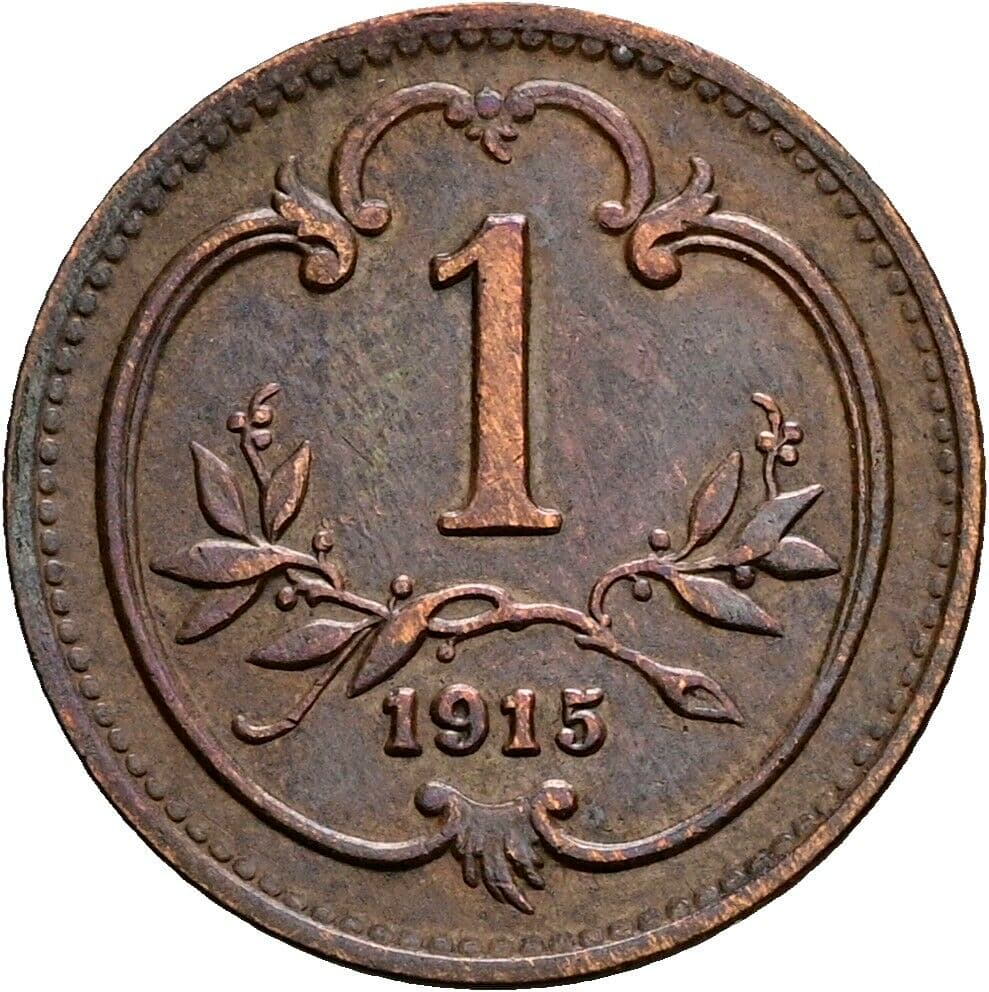 1 Heller Franz Joseph I. 1848-1916 1915 – Vorderseite