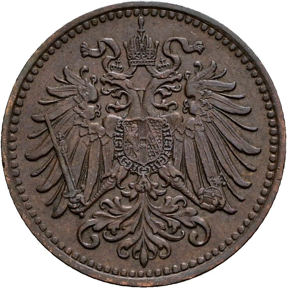 1 Heller Franz Joseph I. 1848-1916 1901 – Rückseite