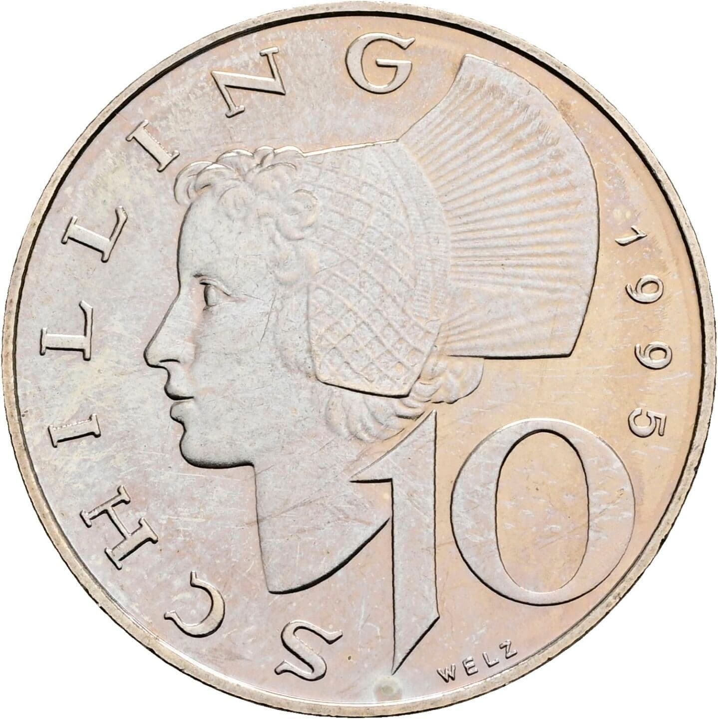 10 Schilling 1995 – Vorderseite
