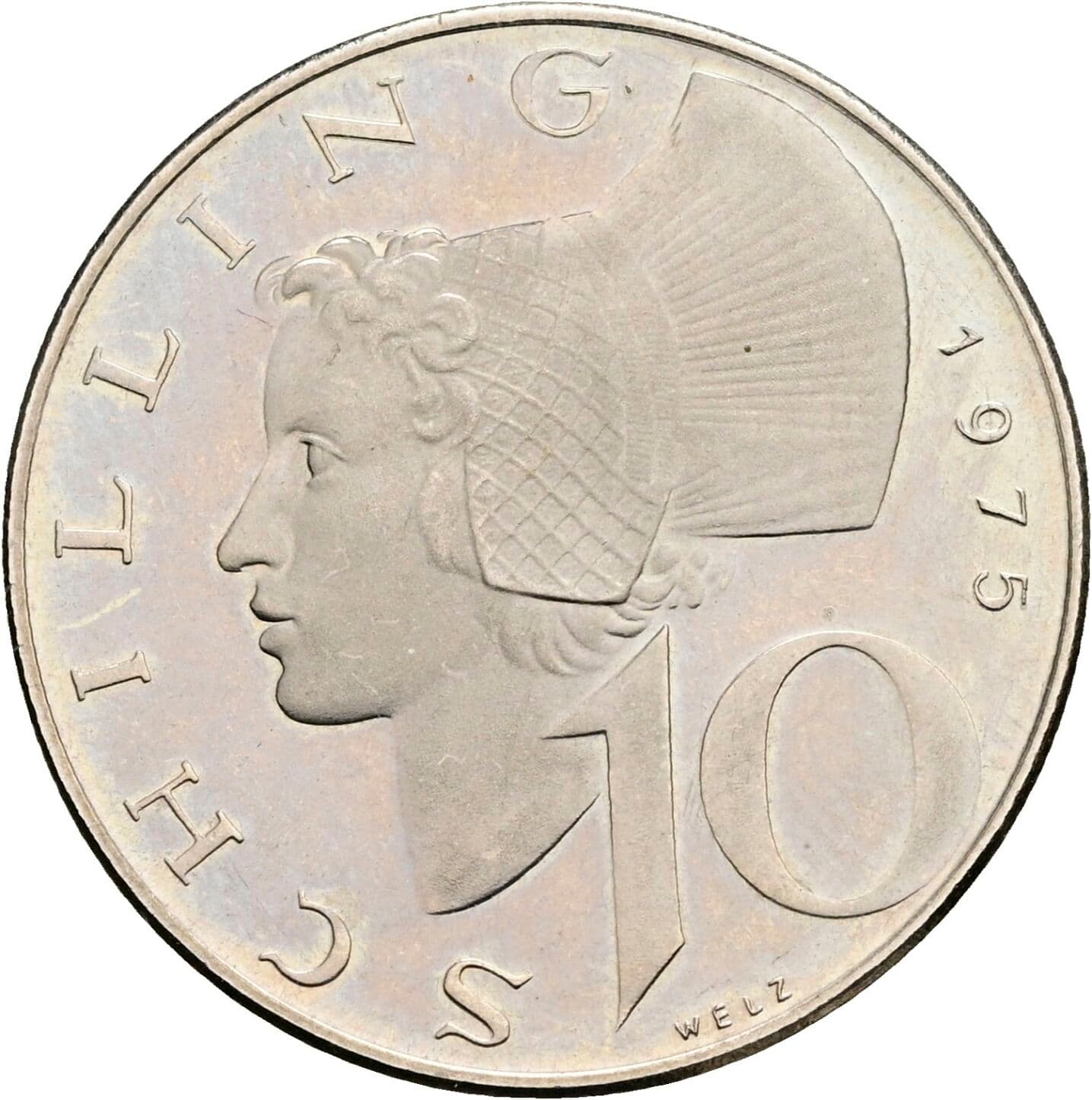 10 Schilling 1975 – Vorderseite