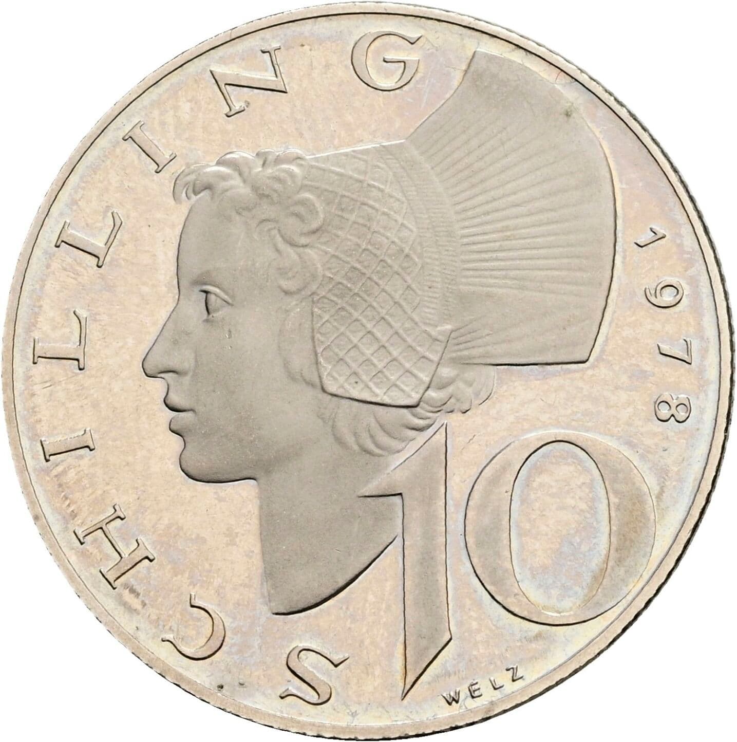 10 Schilling 1978 – Vorderseite