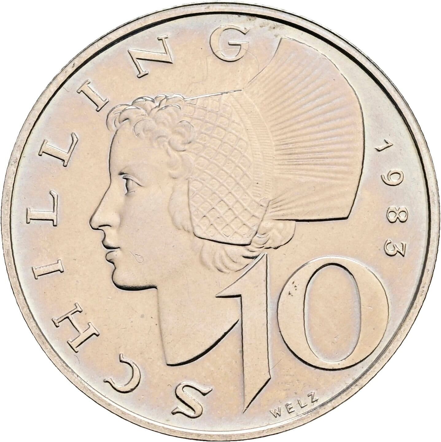 10 Schilling 1983 – Vorderseite
