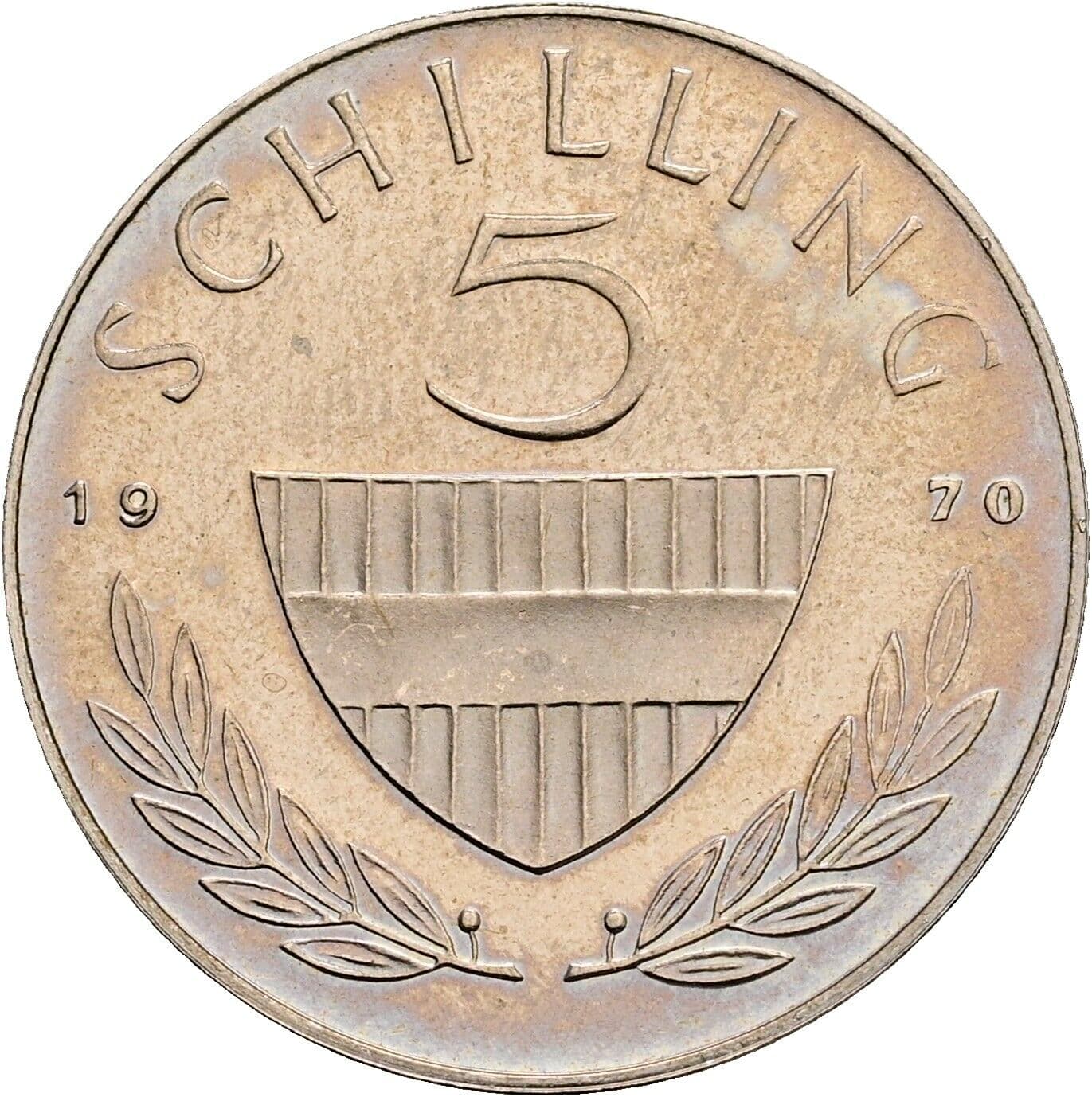5 Schilling 1970 – Vorderseite