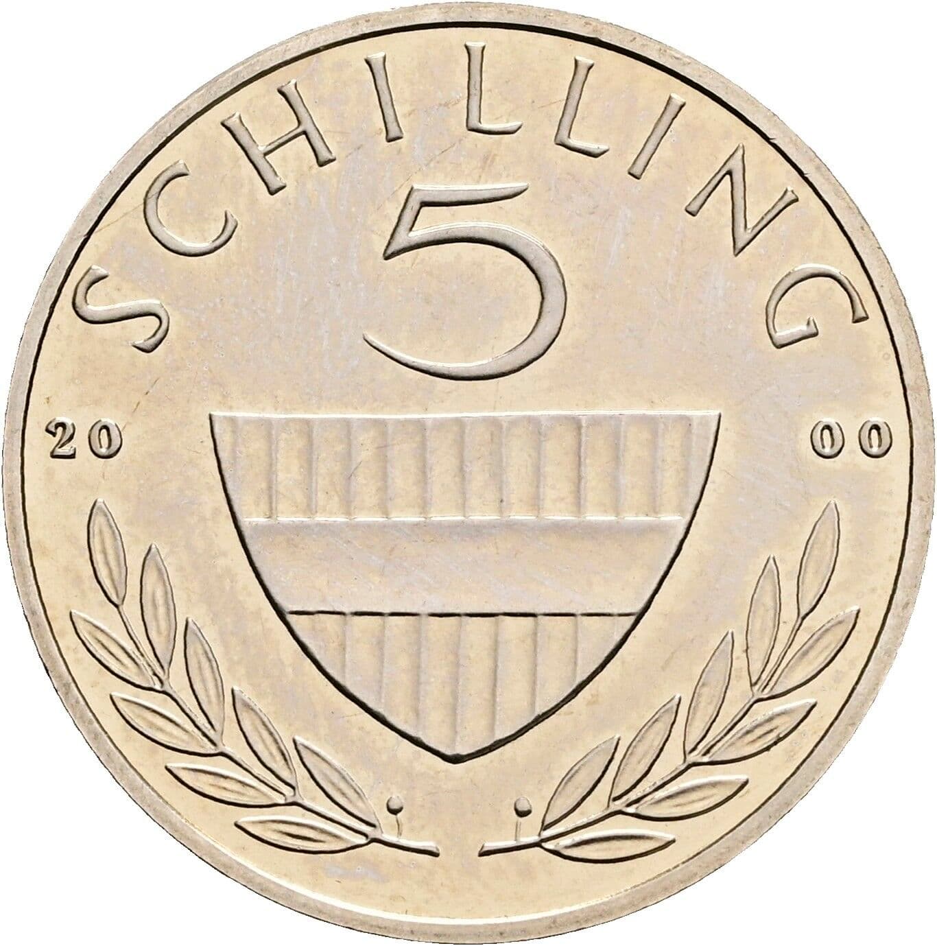 5 Schilling 2000 – Vorderseite