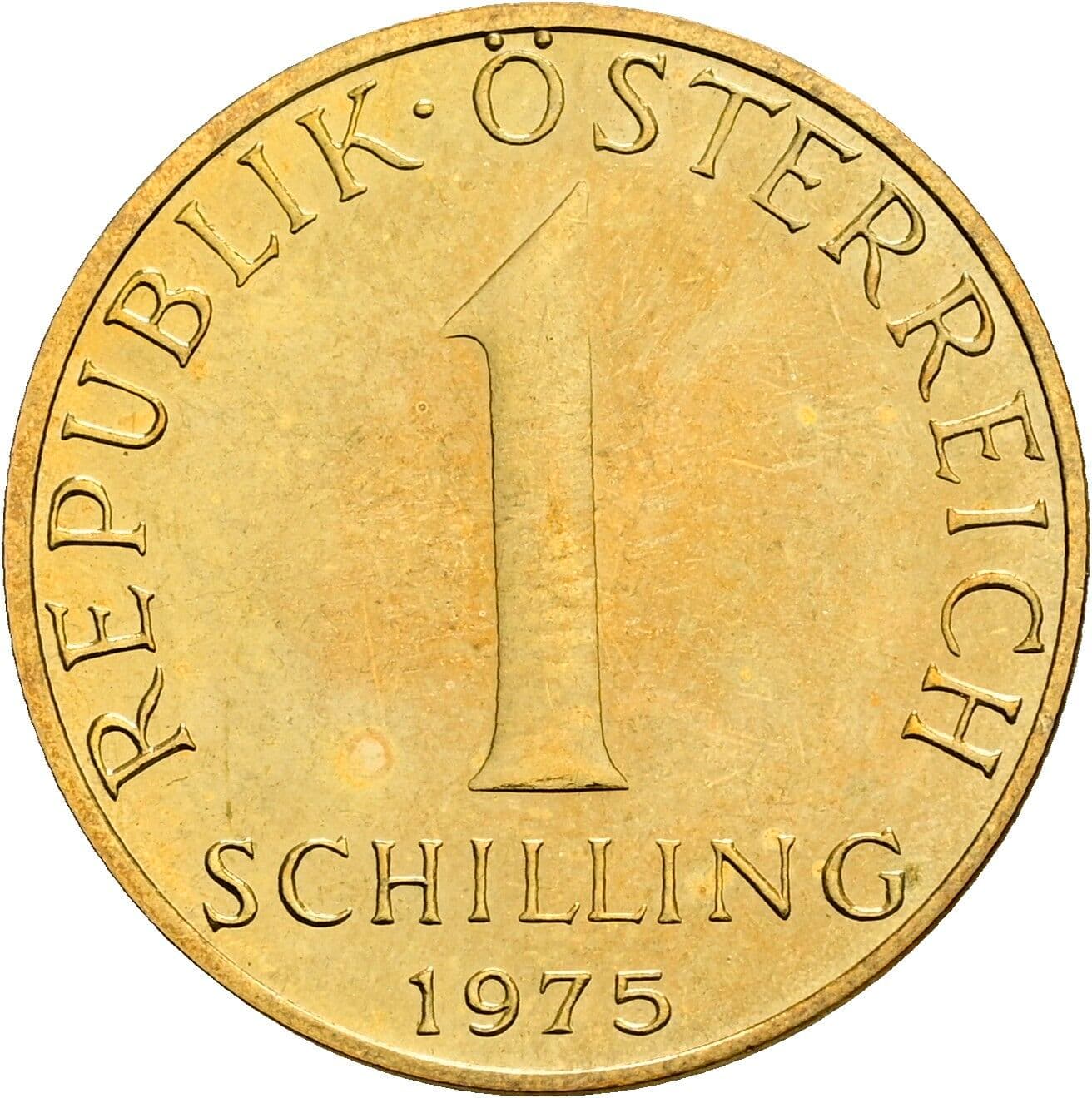 1 Schilling 1975 – Vorderseite