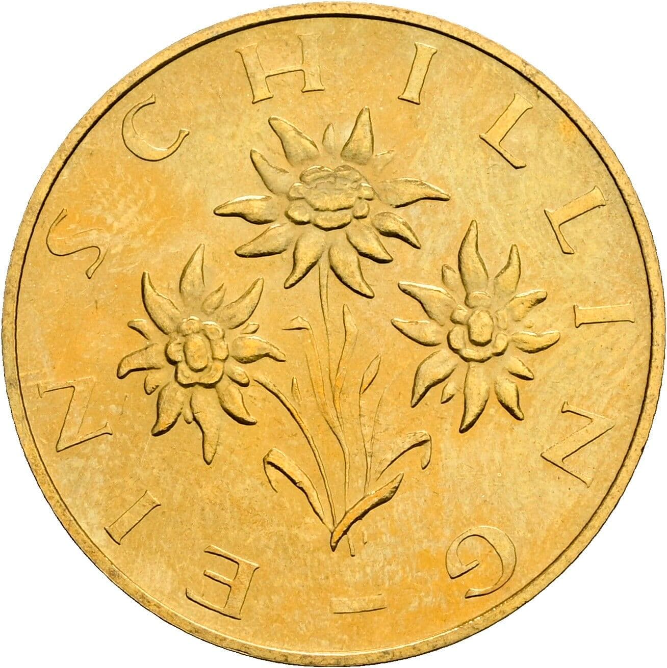 1 Schilling 1975 – Rückseite