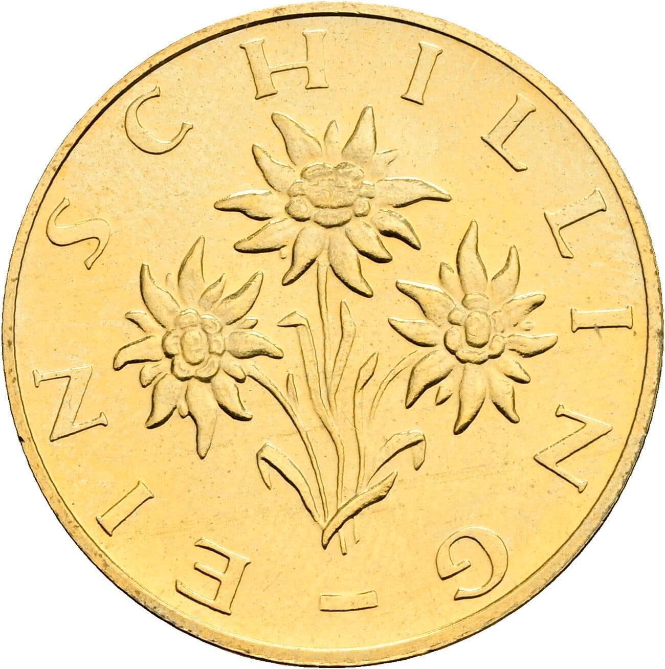 1 Schilling 1977 – Rückseite