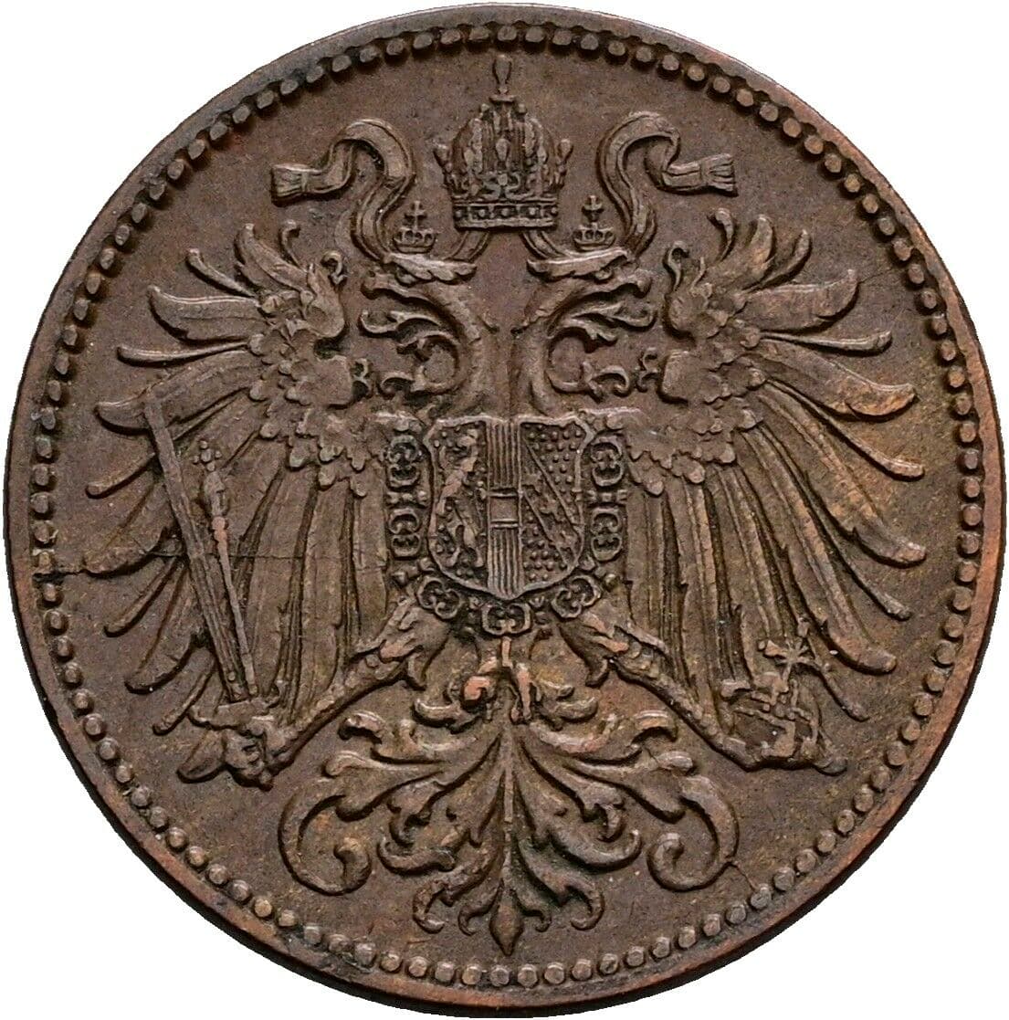2 Heller Franz Joseph I. 1848-1916 1915 – Rückseite