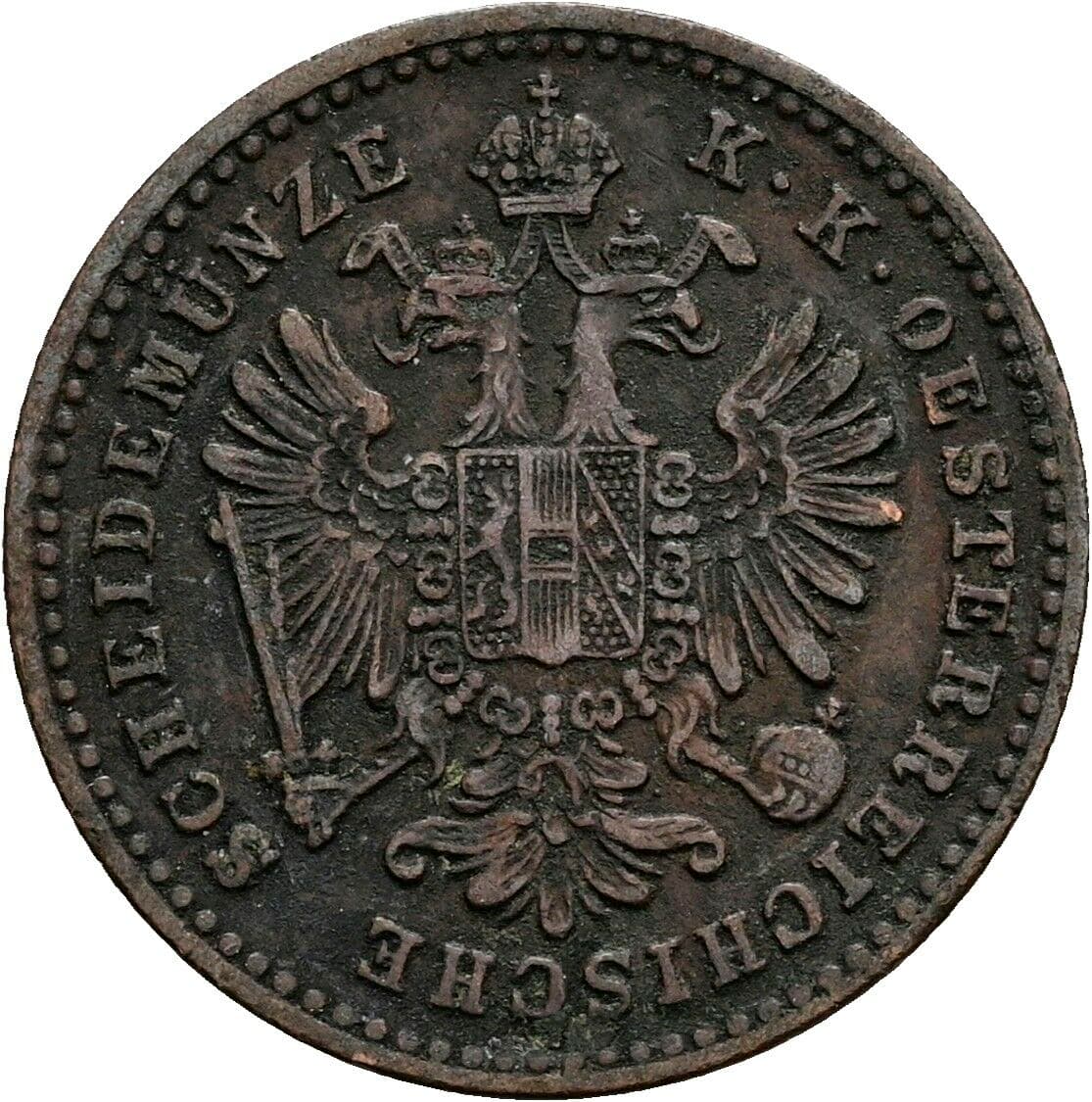 1 Kreuzer Franz Joseph I. 1848-1916 1881 – Rückseite