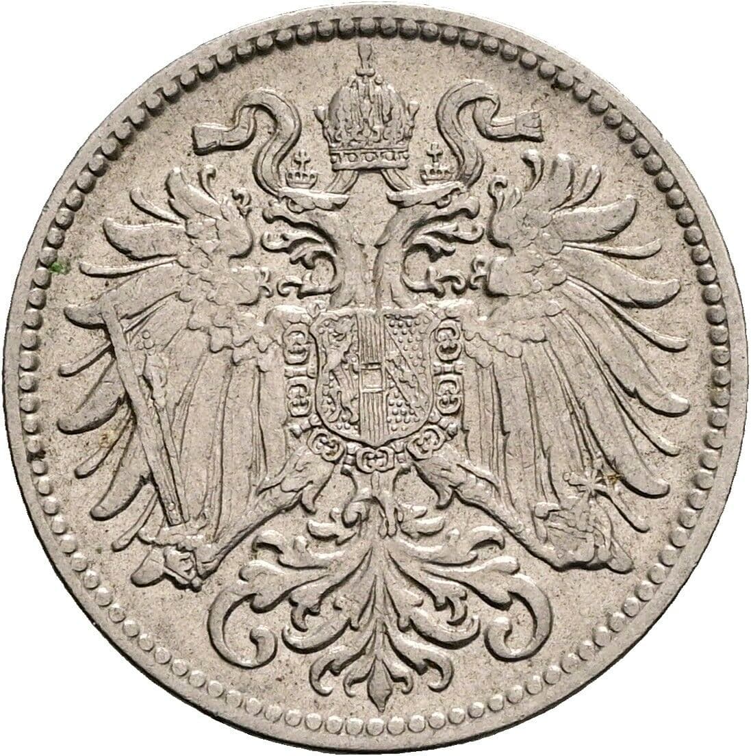 10 Heller Franz Joseph I. 1848-1916 1909 – Rückseite