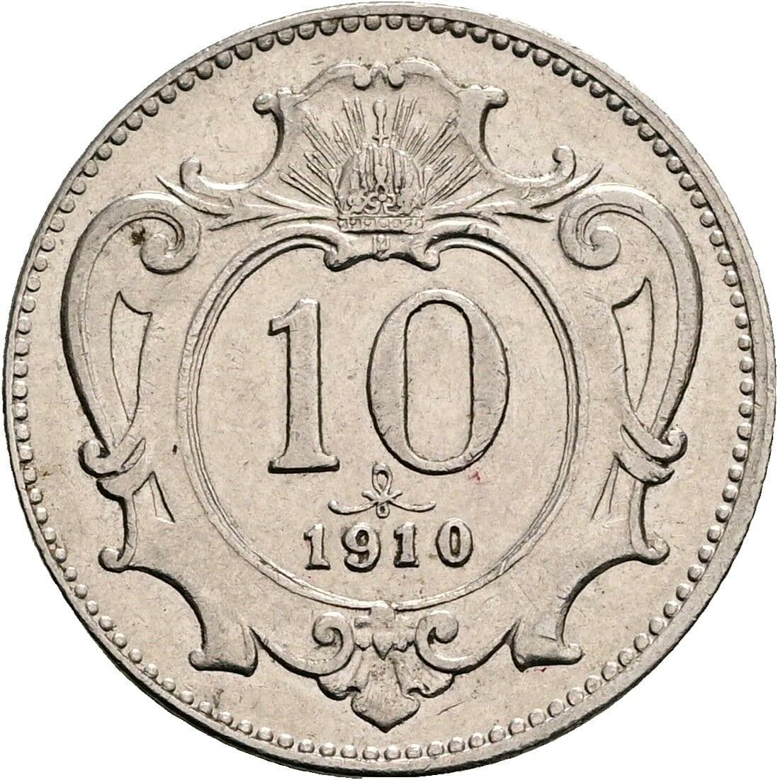 10 Heller Franz Joseph I. 1848-1916 1910 – Vorderseite