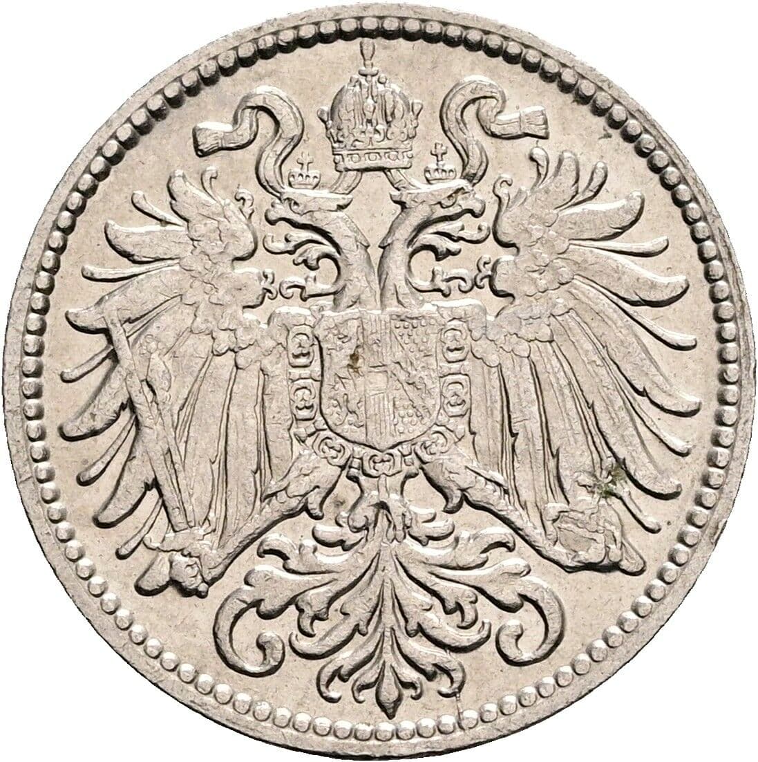 10 Heller Franz Joseph I. 1848-1916 1909 – Rückseite