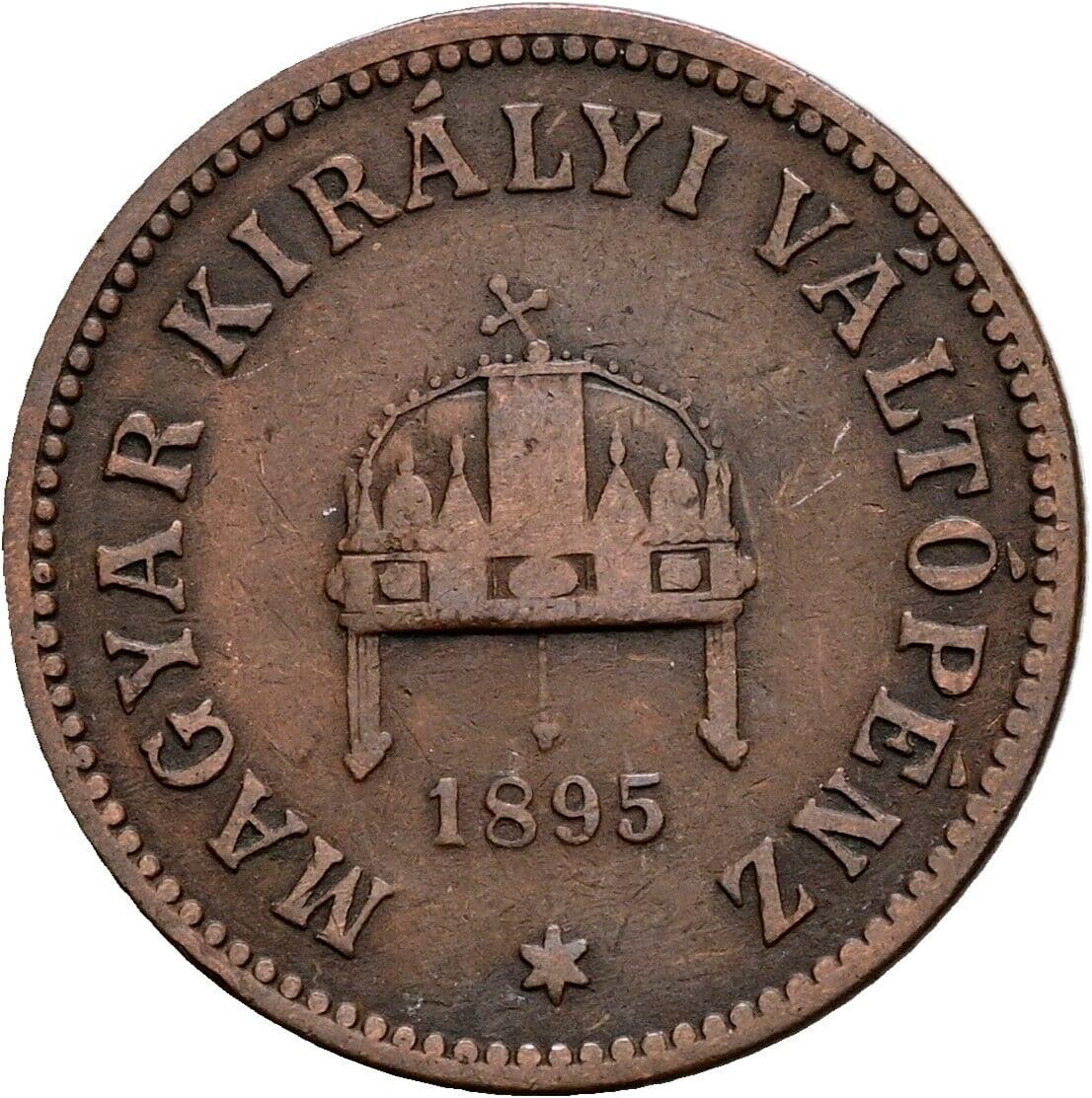 2 Filler Franz Joseph I. 1848-1916 1895 KB, Kremnitz – Rückseite