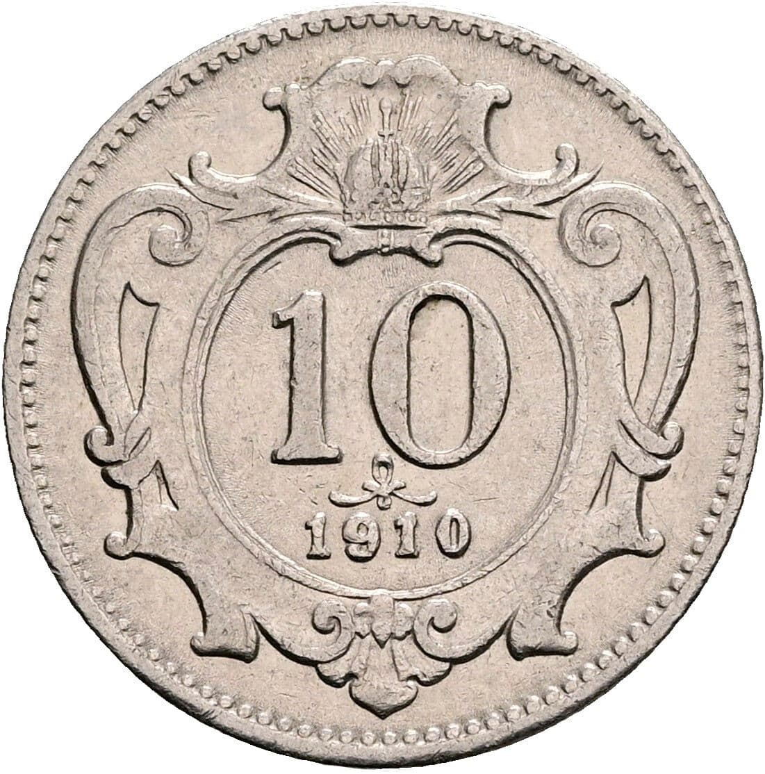 10 Heller Franz Joseph I. 1848-1916 1910 – Vorderseite