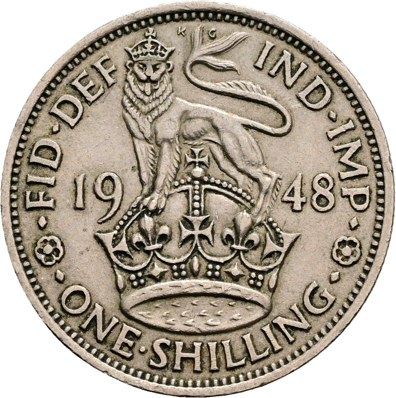 1 Shilling George VI. 1936-1952 1948 – Rückseite