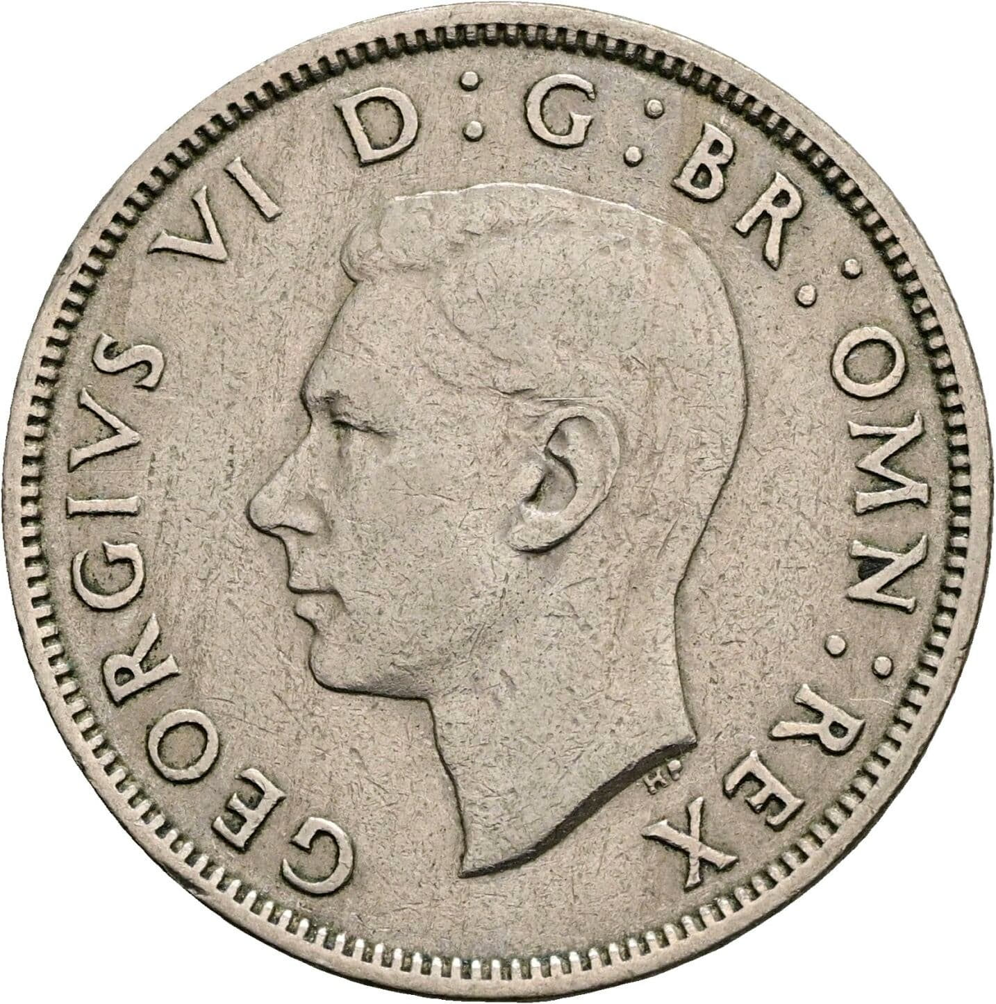 2 Shillings George VI. 1936-1952 1950 – Vorderseite