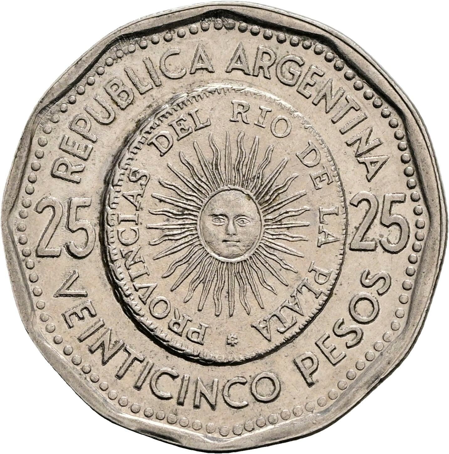 25 Pesos 1967 – Vorderseite
