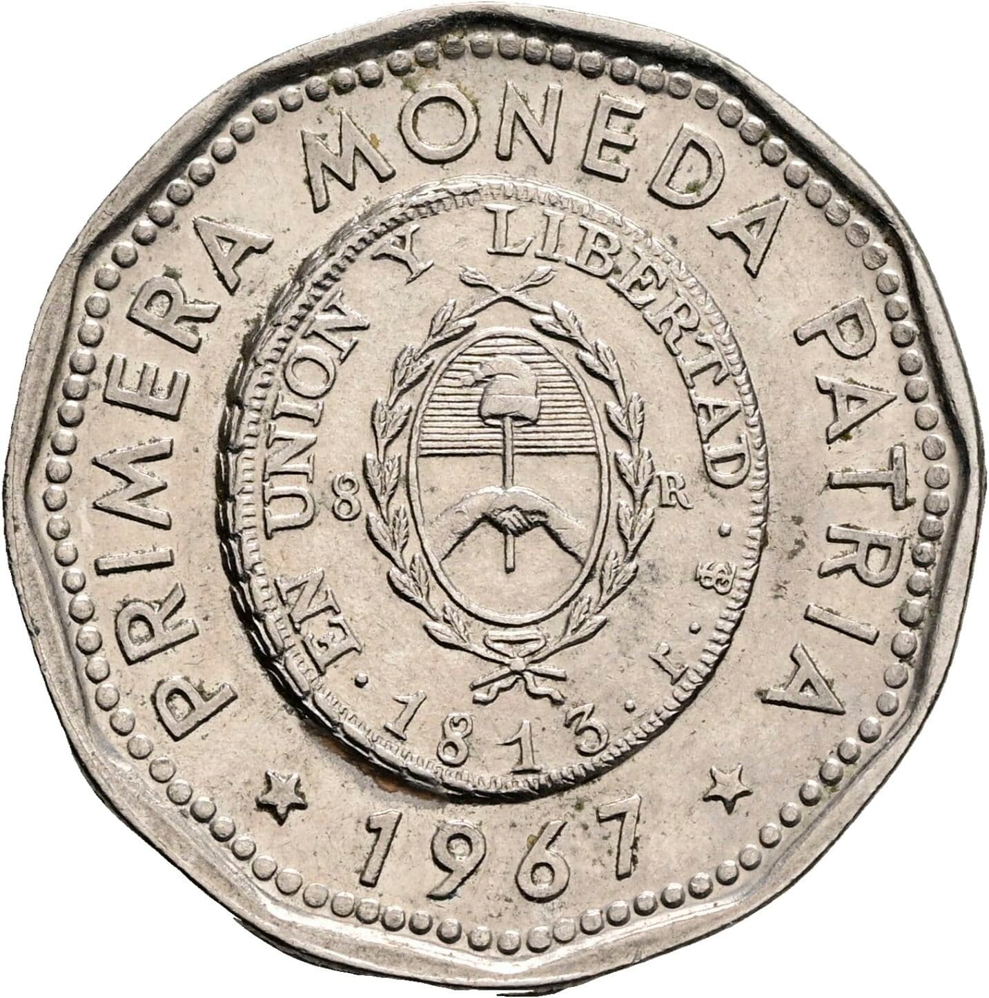 25 Pesos 1967 – Rückseite