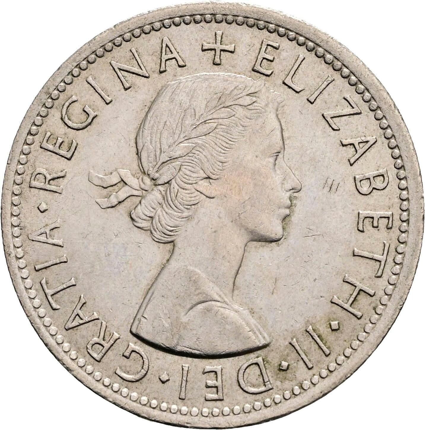 2 Shillings Elisabeth II. 1952-2022 1965 – Vorderseite