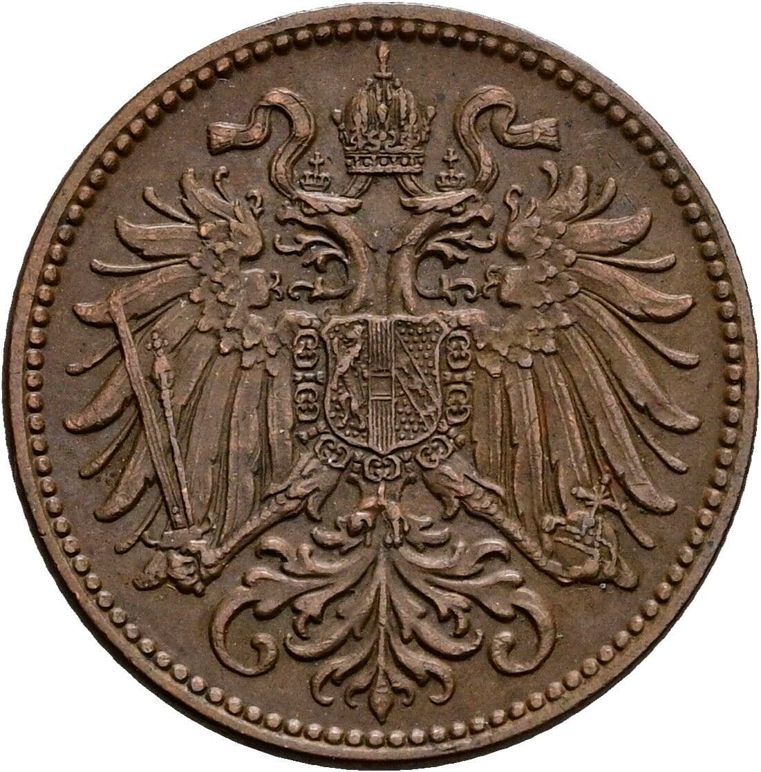 2 Heller Franz Joseph I. 1848-1916 1914 – Rückseite