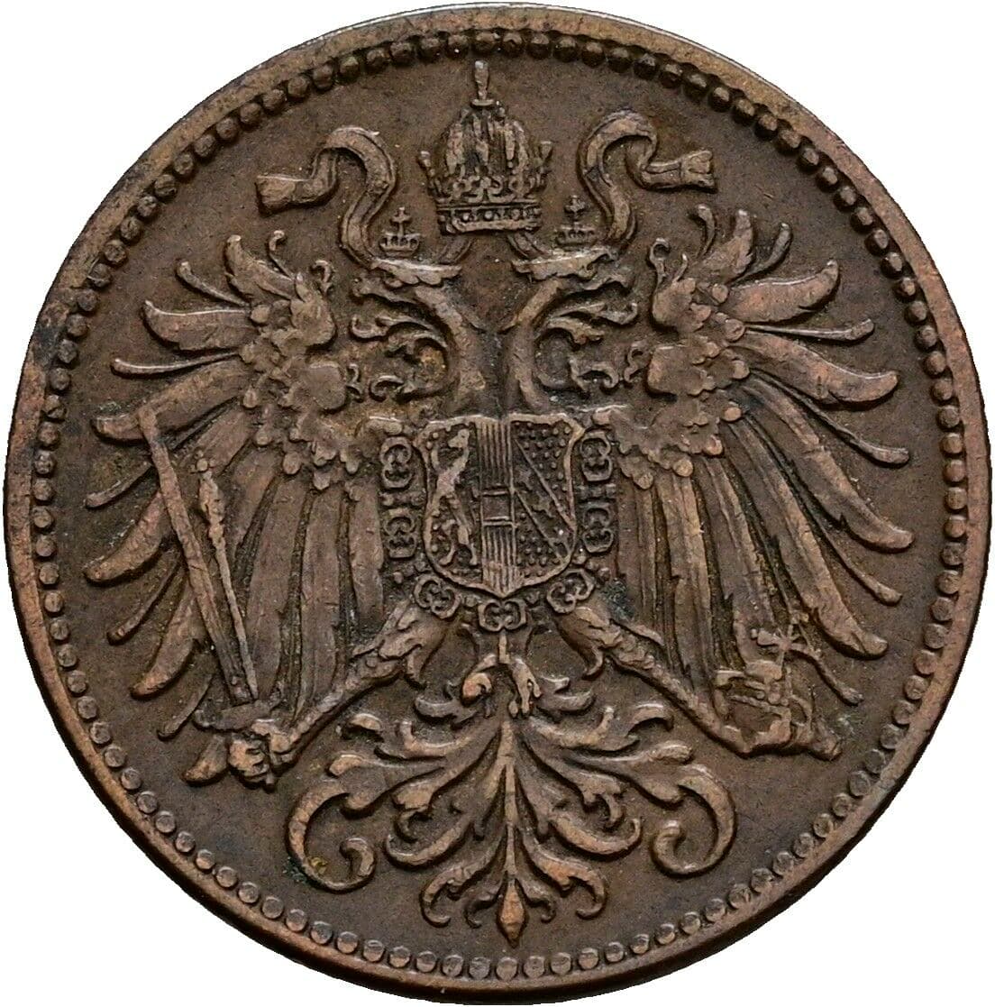 2 Heller Franz Joseph I. 1848-1916 1915 – Rückseite