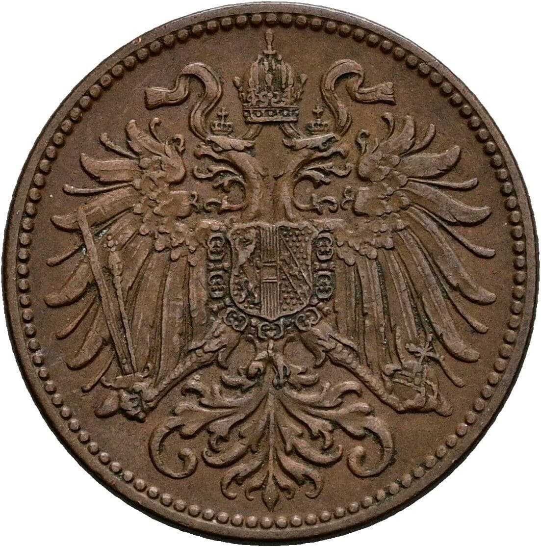2 Heller Franz Joseph I. 1848-1916 1914 – Rückseite