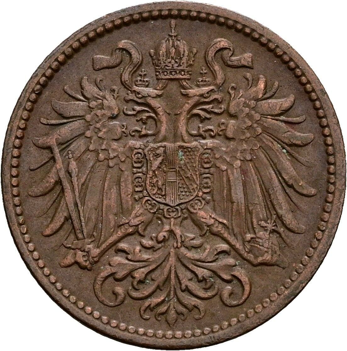 2 Heller Franz Joseph I. 1848-1916 1911 – Rückseite