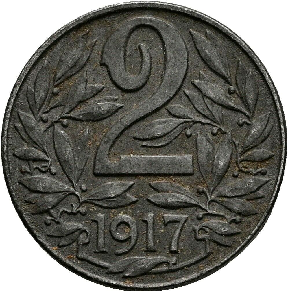 2 Heller Karl I. 1916-1918 1917 – Vorderseite