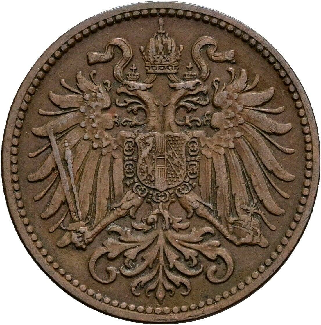 2 Heller Franz Joseph I. 1848-1916 1912 – Rückseite