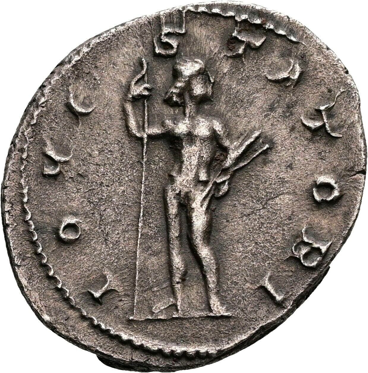 Antoninian subaerat Gordianus III. Pius 238-244 AC – Rückseite