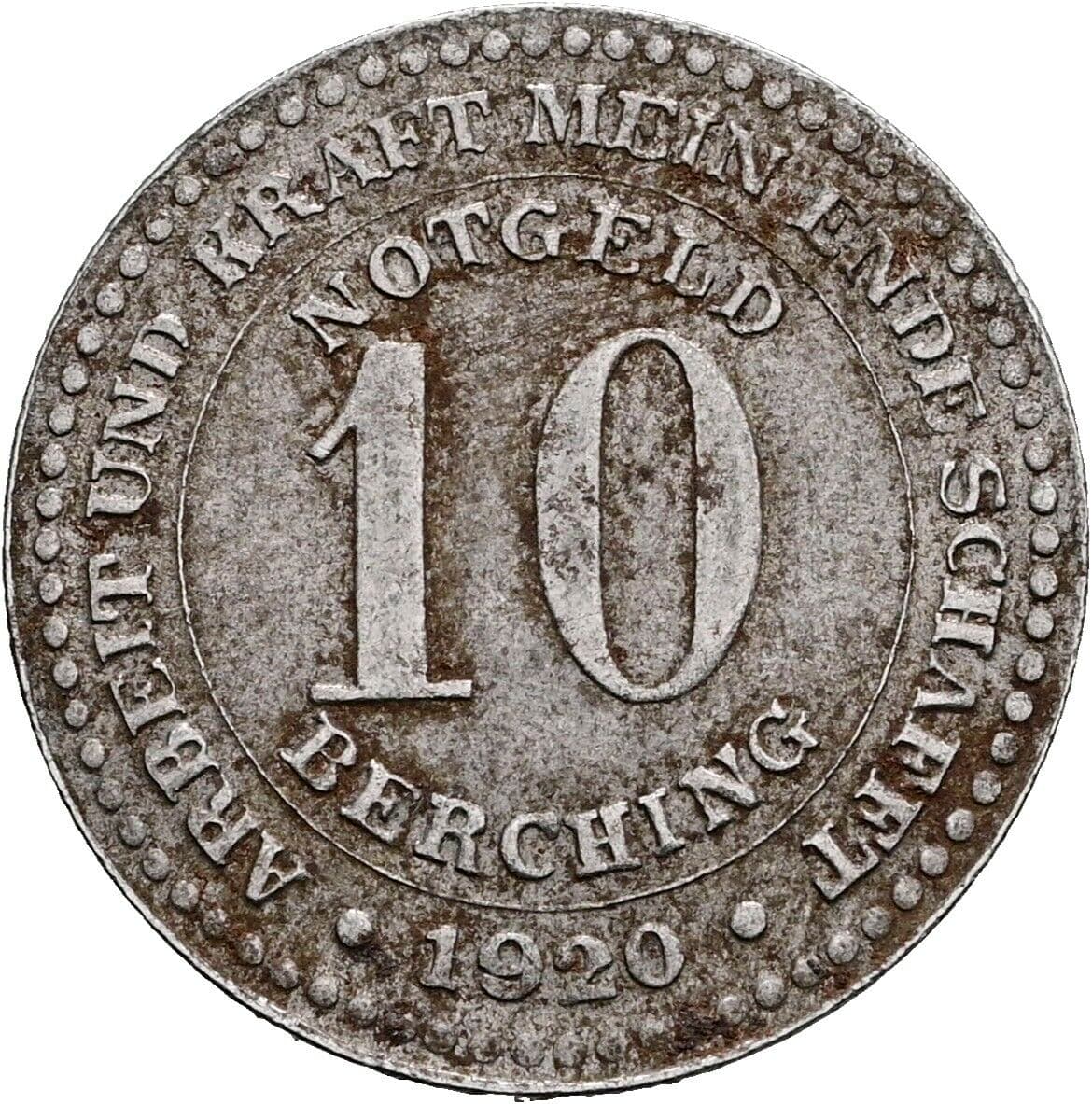 10 Pfennig 1920 – Vorderseite
