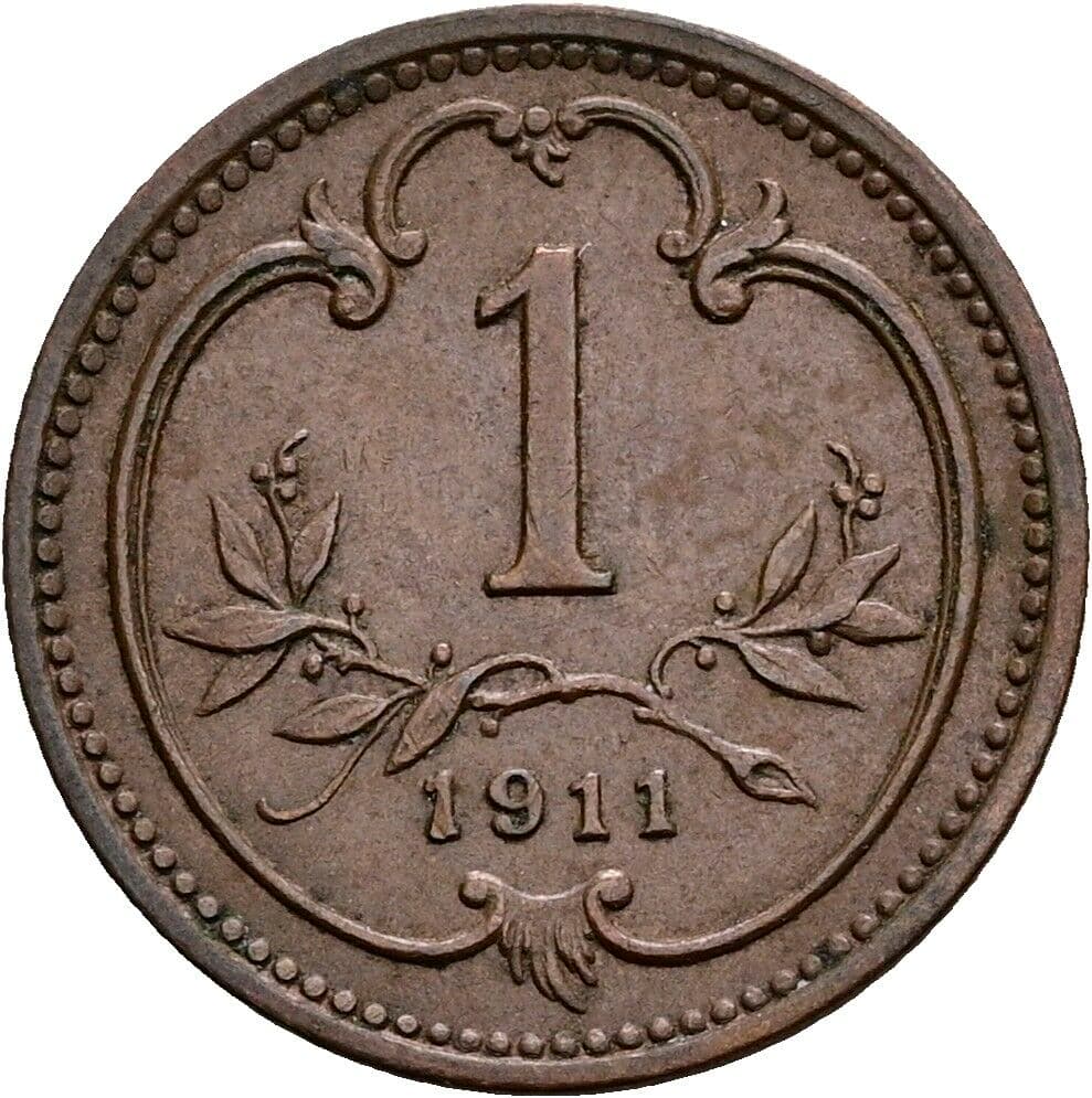 1 Heller Franz Joseph I. 1848-1916 1911 – Vorderseite