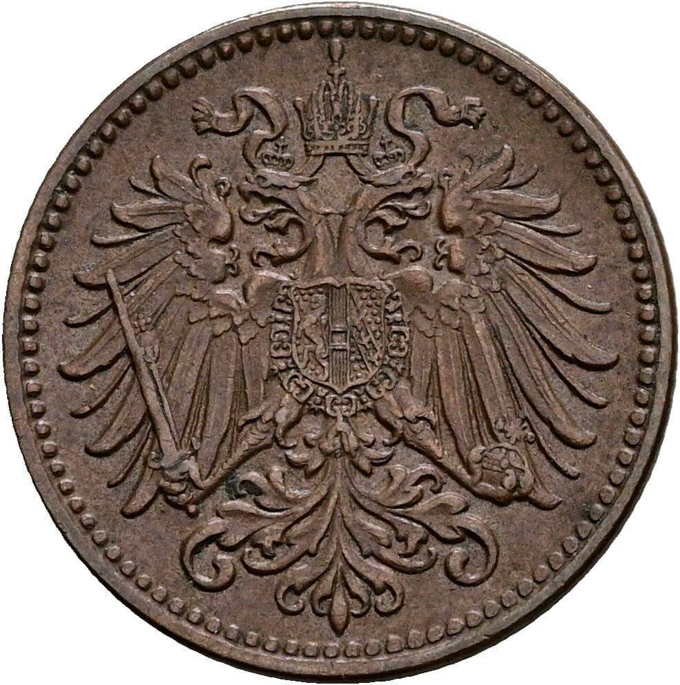 1 Heller Franz Joseph I. 1848-1916 1910 – Rückseite