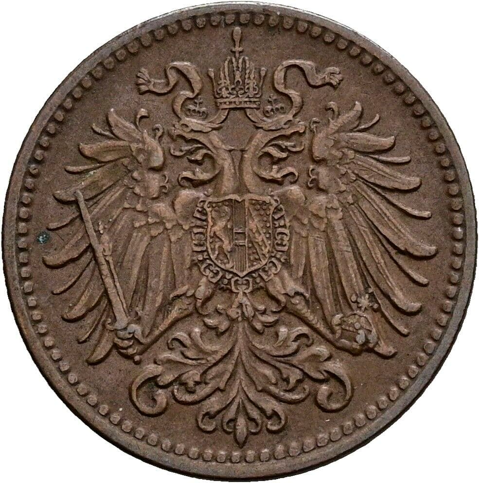 1 Heller Franz Joseph I. 1848-1916 1909 – Rückseite
