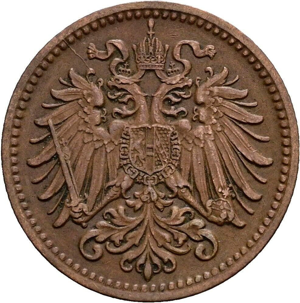 1 Heller Franz Joseph I. 1848-1916 1910 – Rückseite