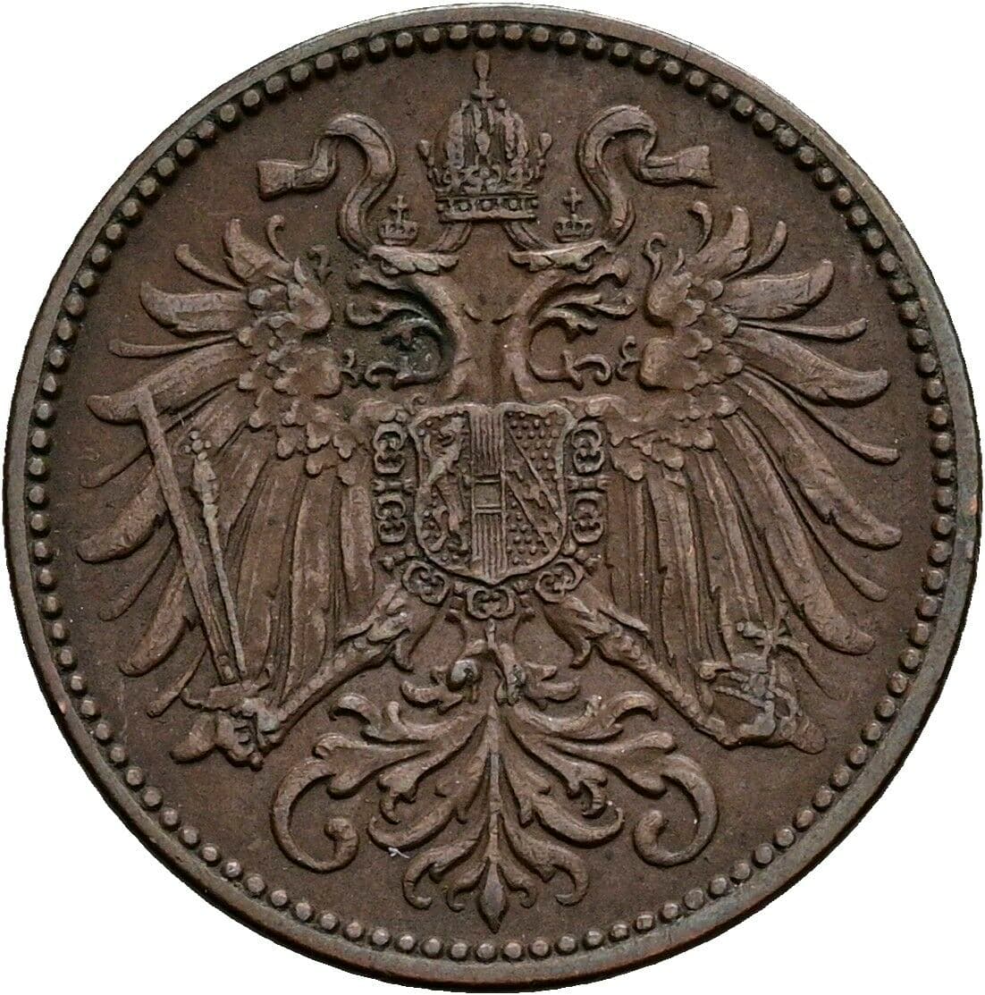 2 Heller Franz Joseph I. 1848-1916 1911 – Rückseite