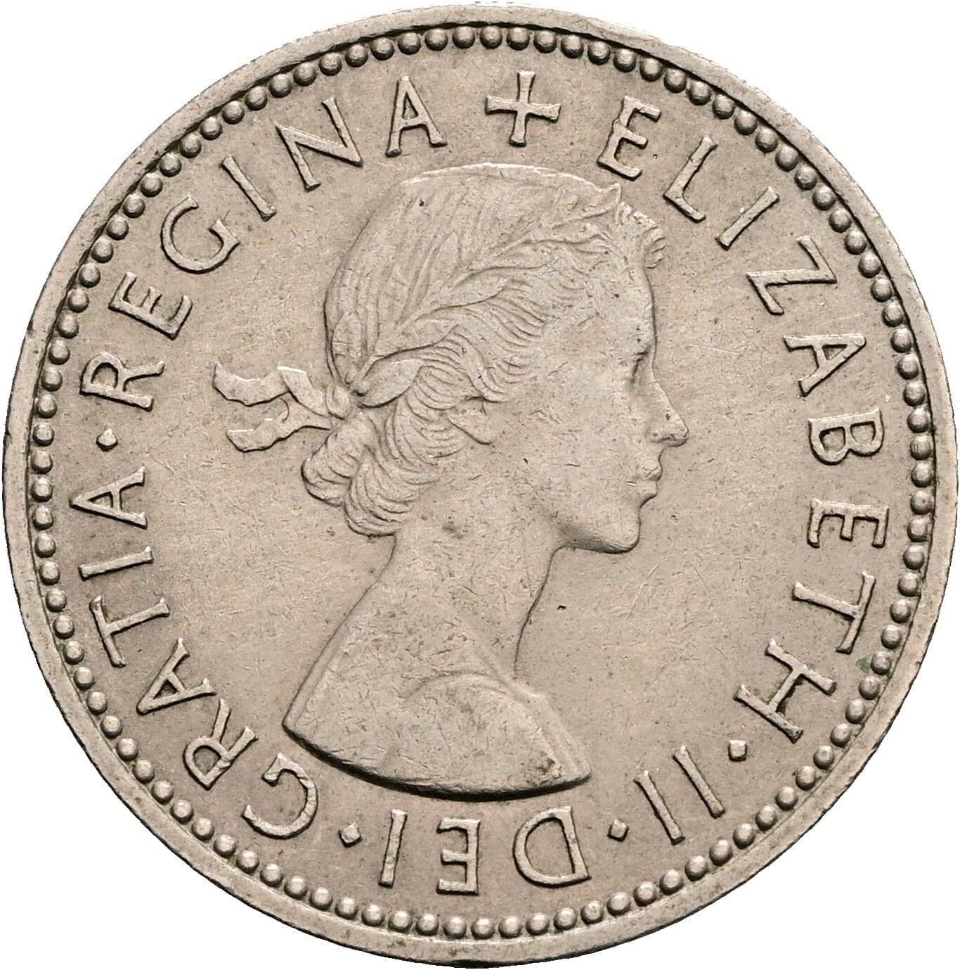 1 Shilling Elisabeth II. 1952-2022 1962 – Vorderseite