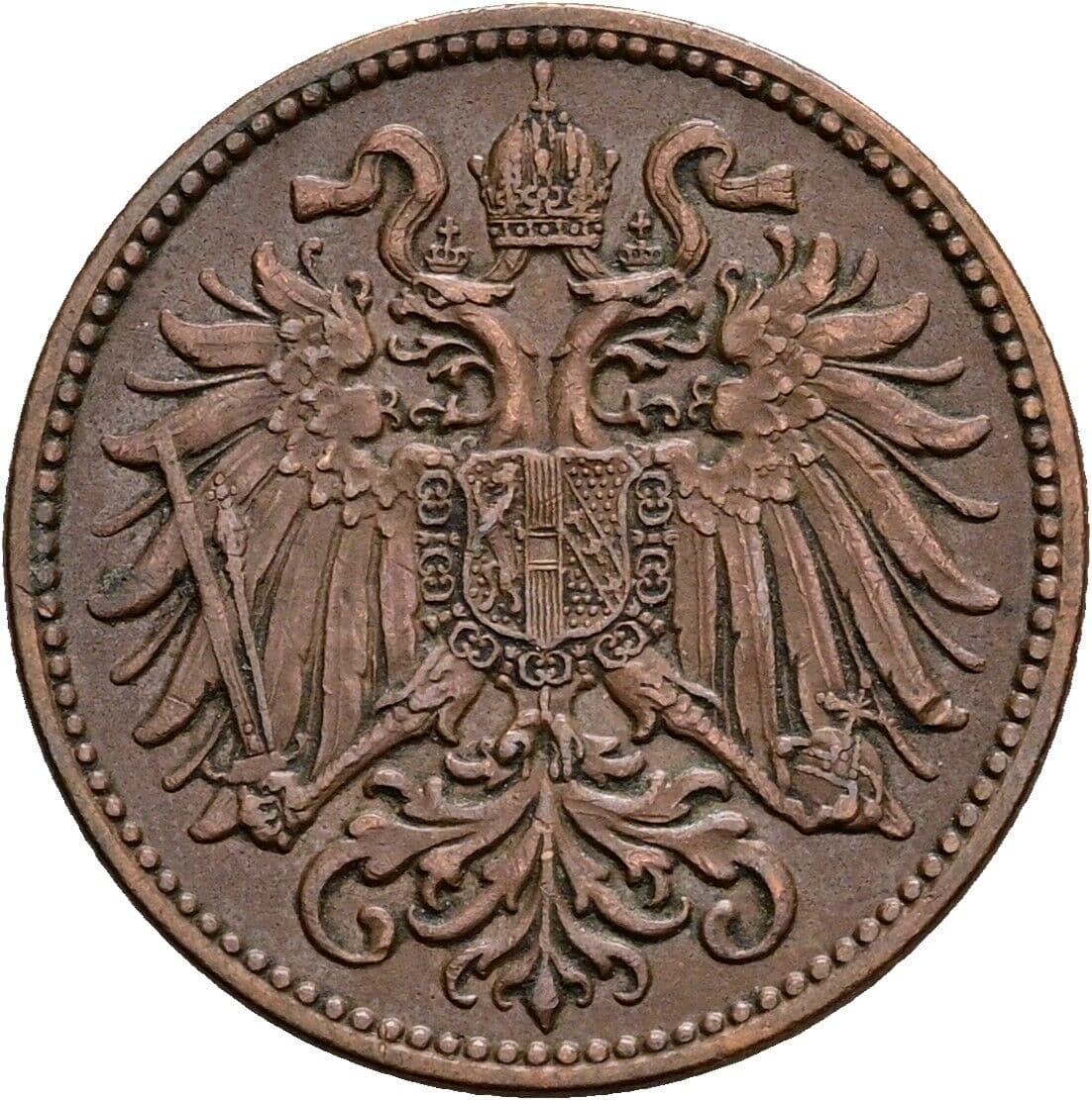 2 Heller Franz Joseph I. 1848-1916 1910 – Rückseite