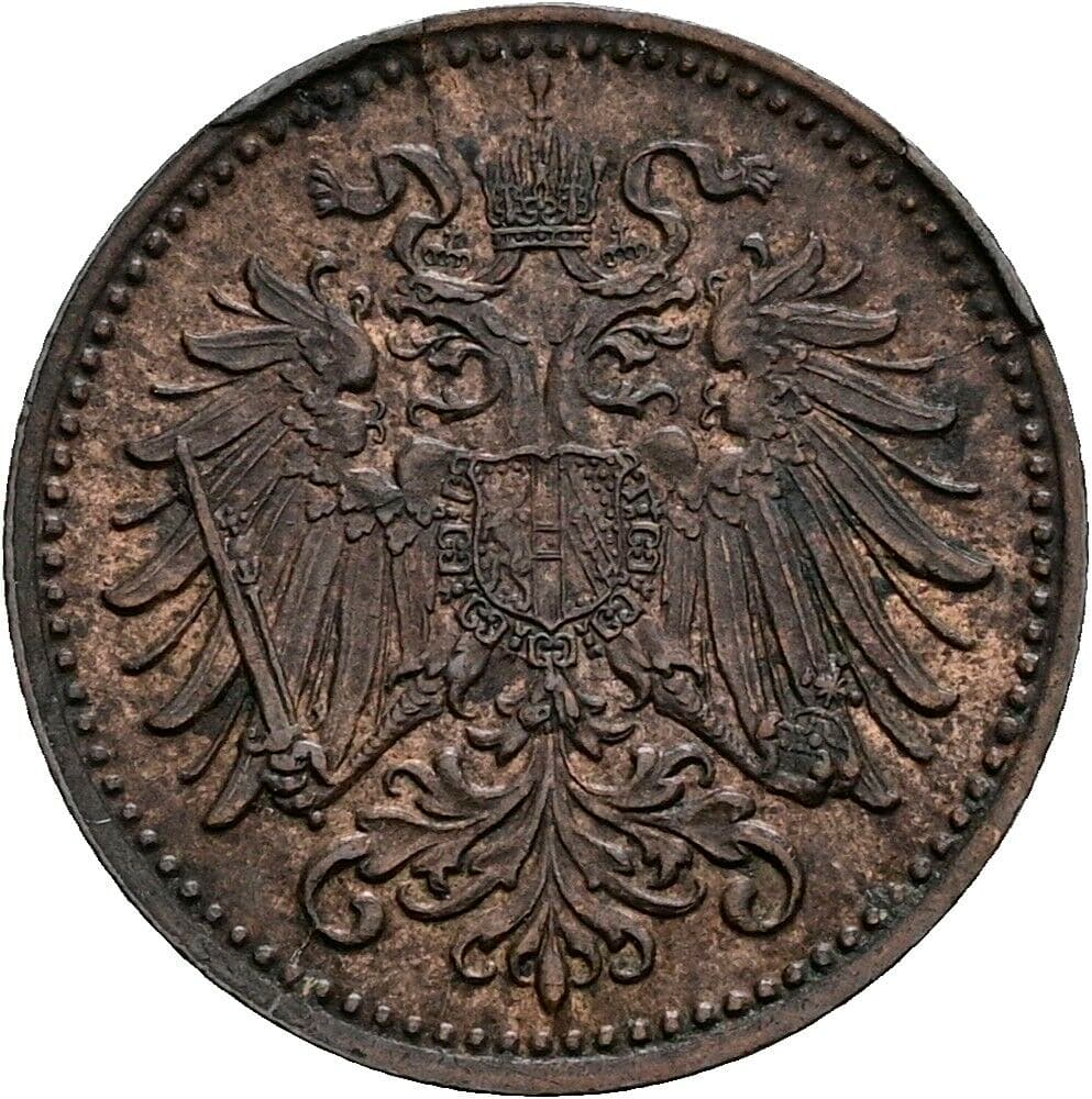 1 Heller Franz Joseph I. 1848-1916 1901 – Rückseite