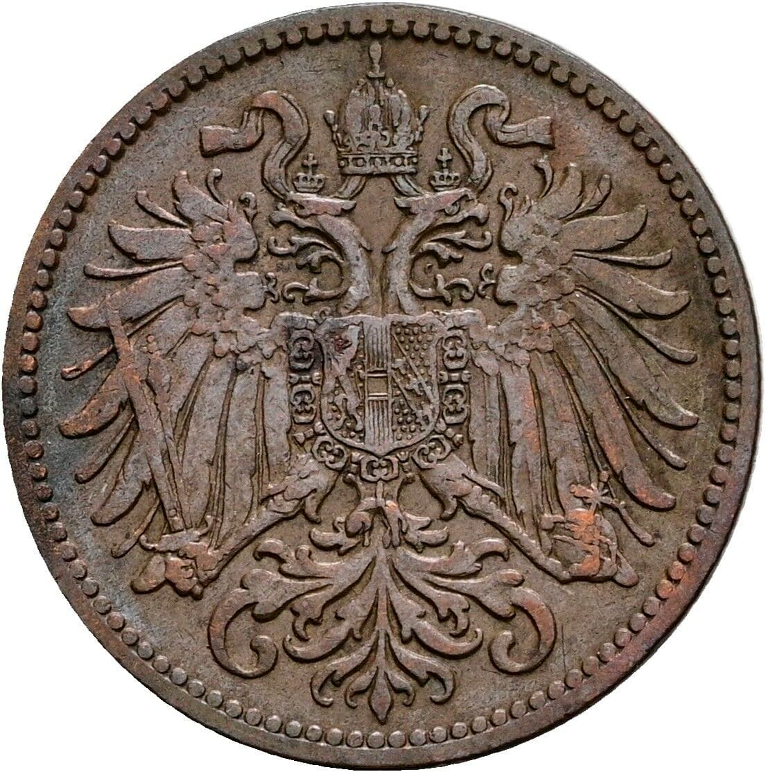 2 Heller Franz Joseph I. 1848-1916 1899 – Rückseite
