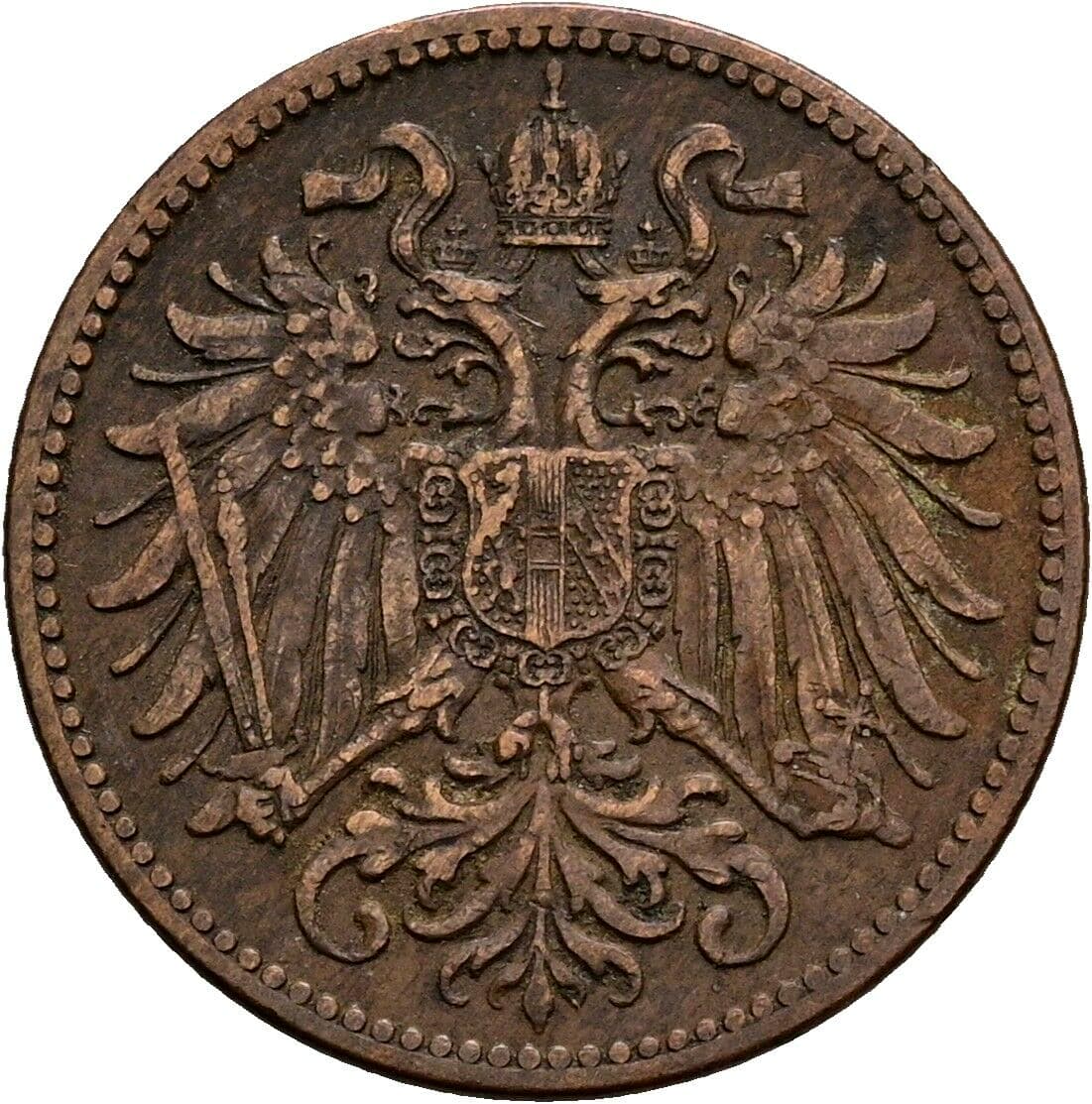 2 Heller Franz Joseph I. 1848-1916 1909 – Rückseite