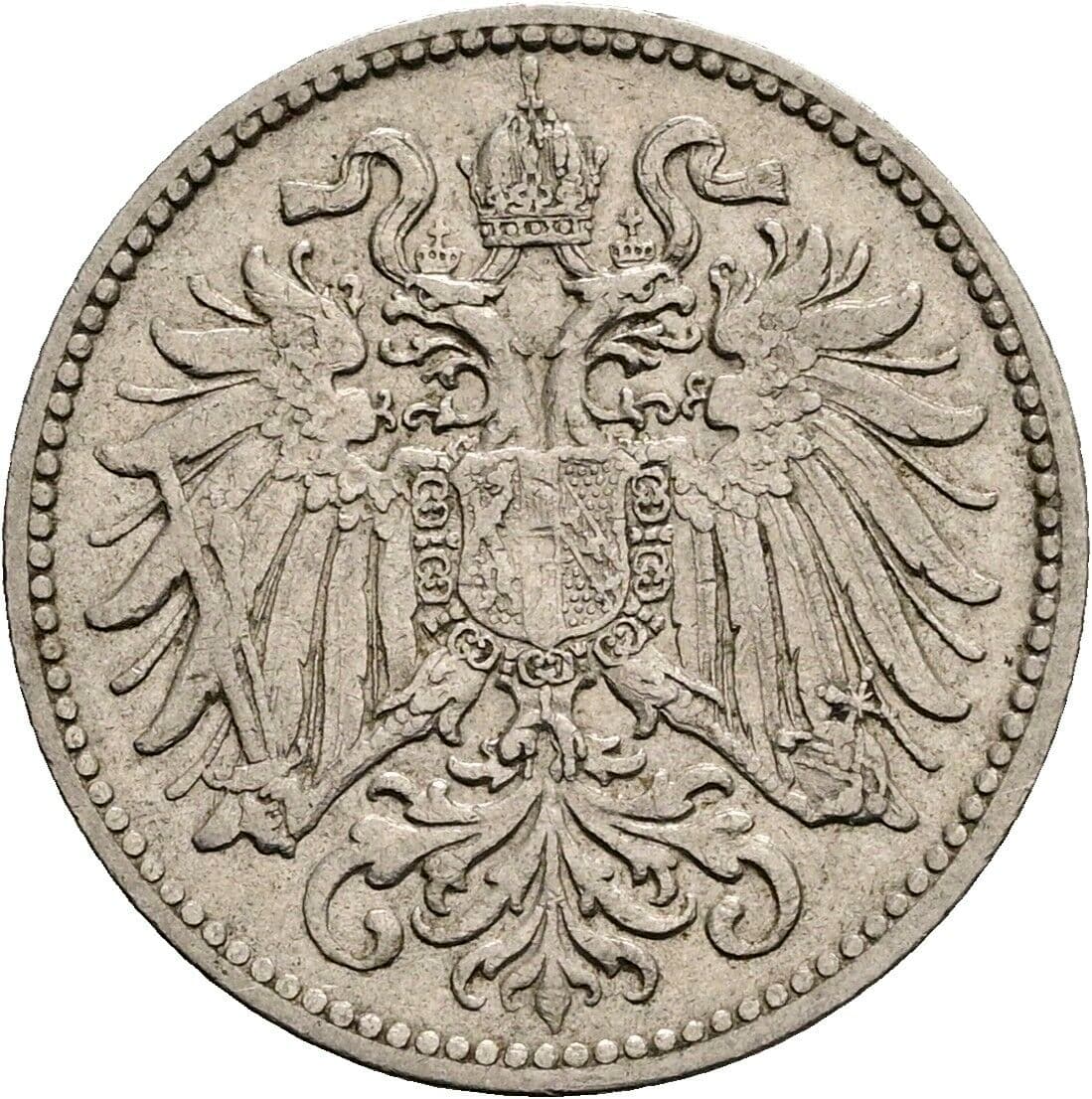 10 Heller Franz Joseph I. 1848-1916 1909 – Rückseite