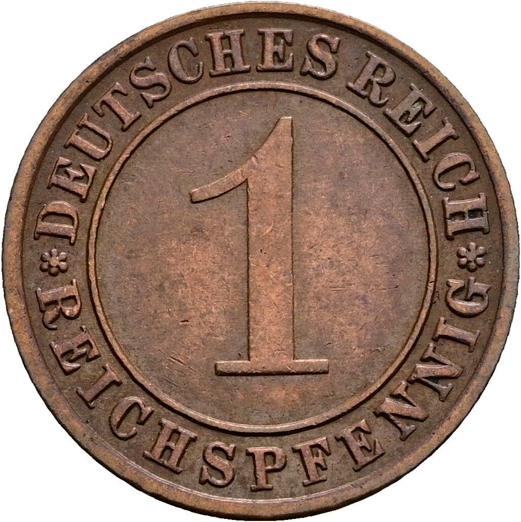 1 Reichspfennig 1932 A – Vorderseite