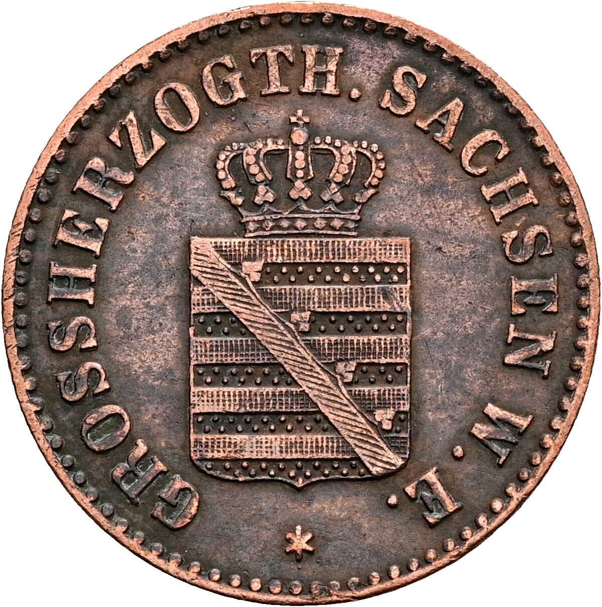 2 Pfennige 1865 A – Rückseite