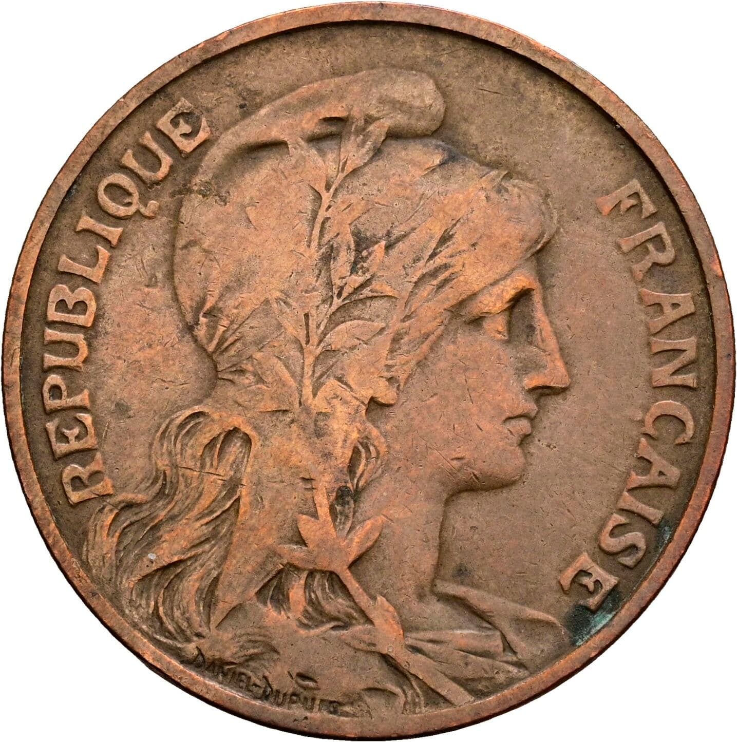 10 Centimes 1898 – Vorderseite