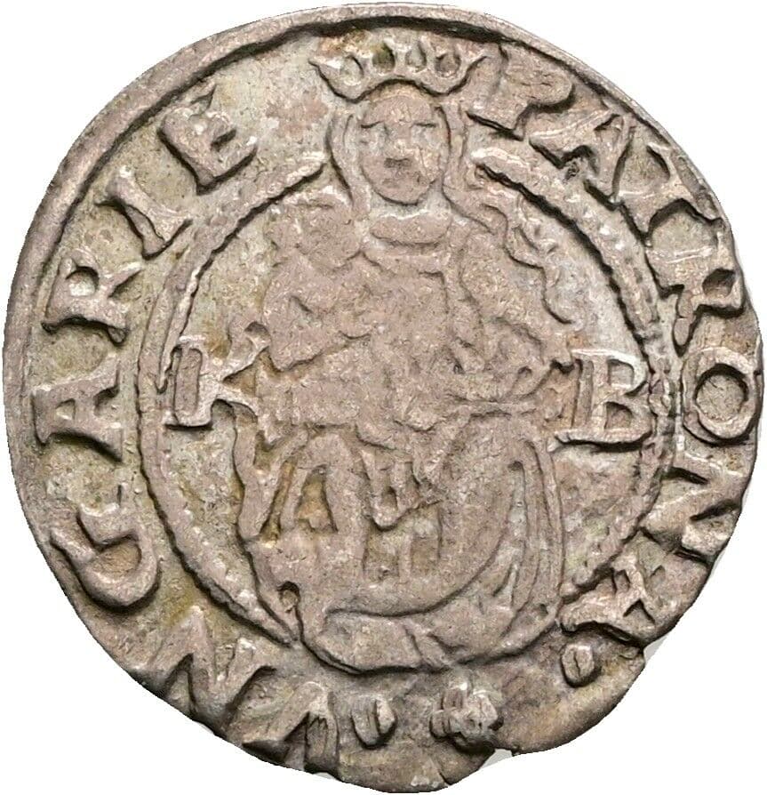 Denar Ferdinand I. 1554 KB, Kremnitz – Vorderseite