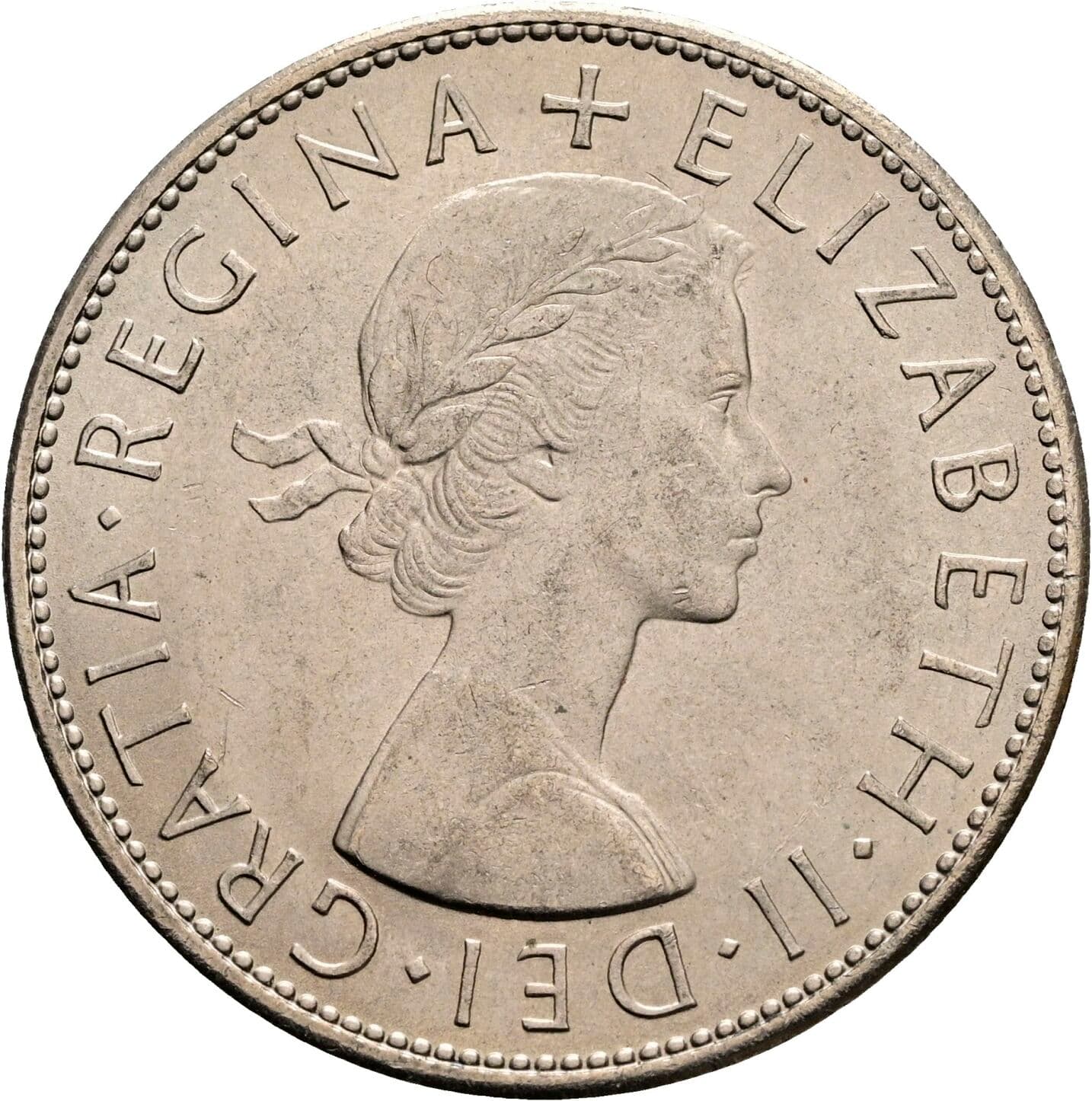 Half Crown Elisabeth II. 1952-2022 1966 – Vorderseite