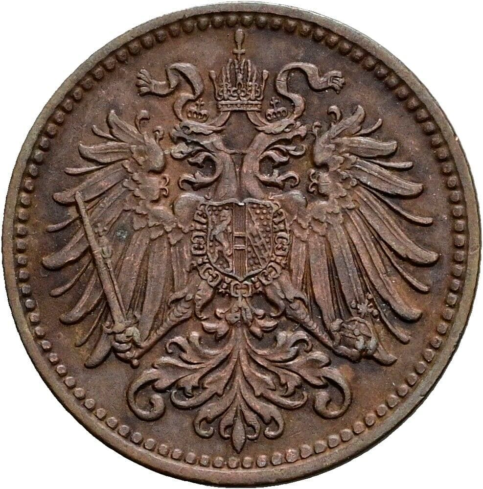 1 Heller Franz Joseph I. 1848-1916 1909 – Rückseite